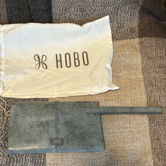 Hobo Gray Suede Clutch/Wallet - Picture 4 of 4